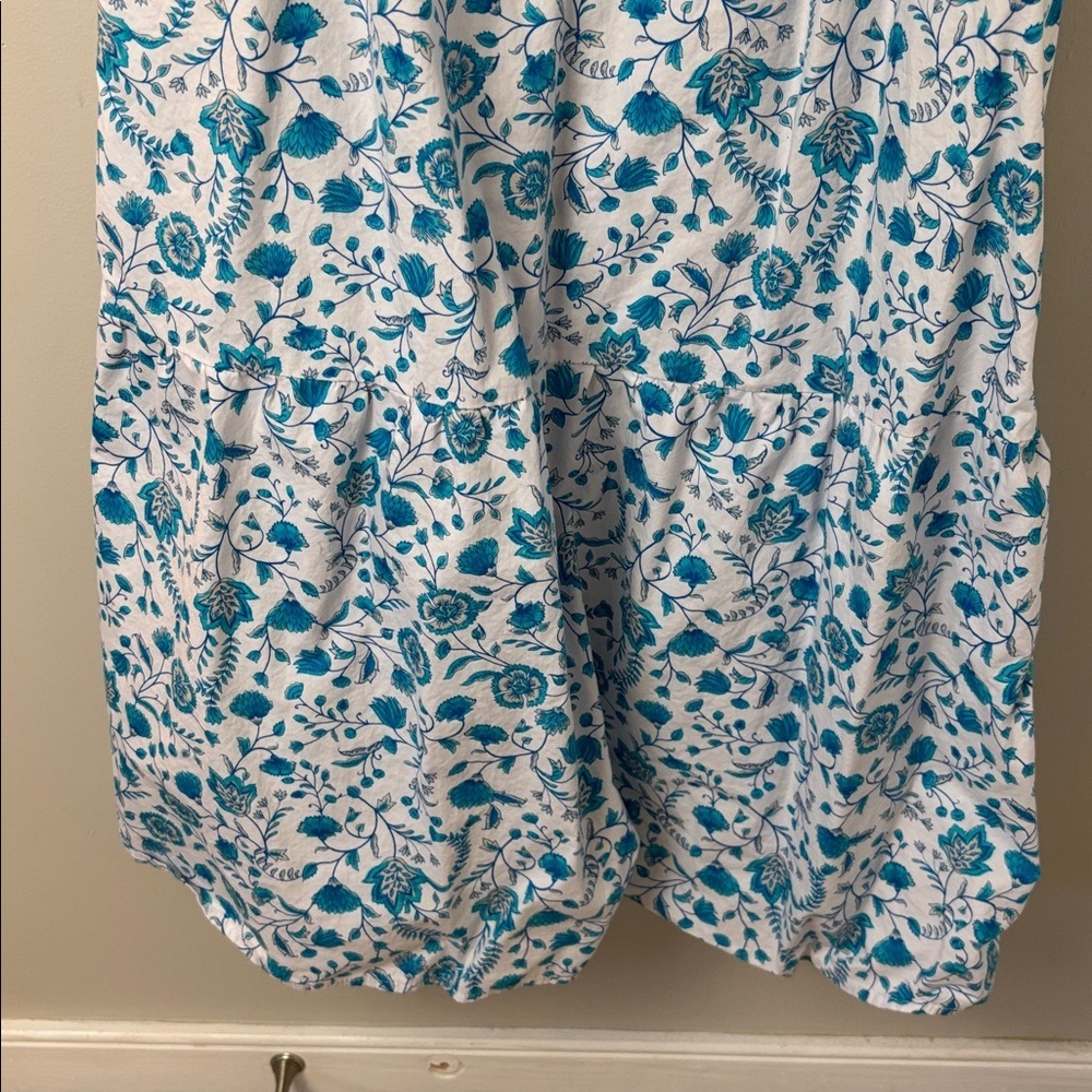 Blue Floral Ruffle-Strap Sundress - Picture 3 of 7